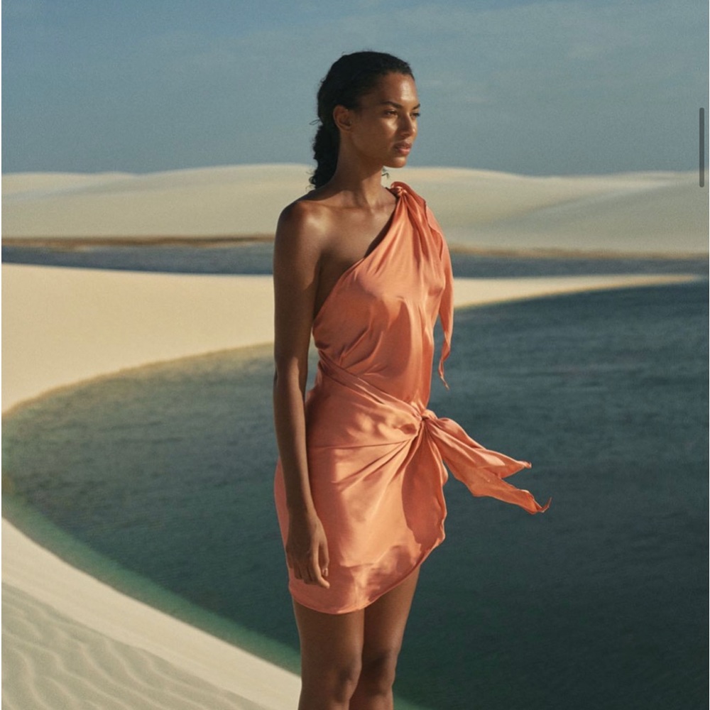 Baobab marea mini dress. Size M. Orange